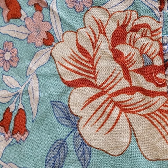 KYL Summer Boho Beach  Short Sleeve Flowy Ruffle Boho Floral Dress Size M - Picture 11 of 12